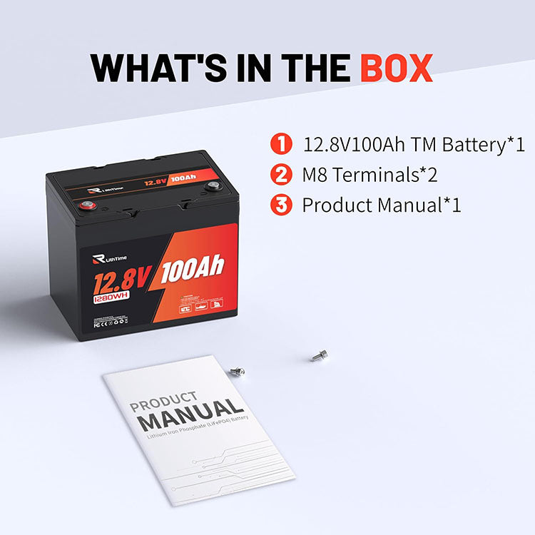 12V 100AH LiFePO4 packing list