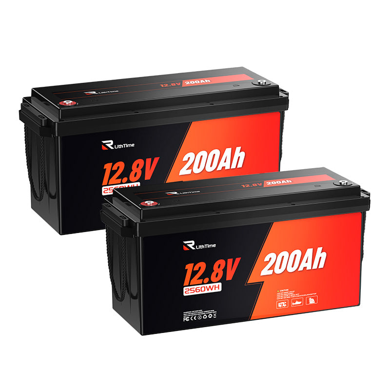 RVLithTime 12V 200AH RV battery 2 Pack