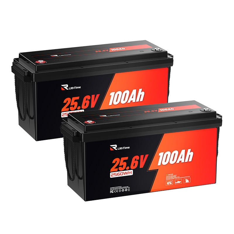 24V 100AH RV LiFePO4 Battery 2 Pack